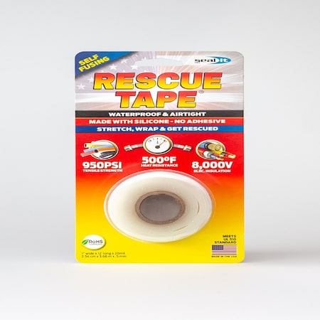 Rescue Tape Rescue Tape White 1 in. W X 12 ft. L Silicone Tape RT12012BWH
